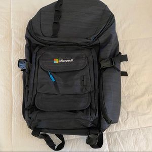 Dark Grey Backpack (with Microsoft logo)